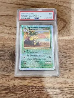2002 POKEMON LEGENDARY COLLECTION #23 EXEGGUTOR-REVERSE FOIL PSA 7 - Image 1