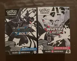 Pokemon Black Bolt and White Flare Booster Bundle Set of 2 Sealed - Image 1