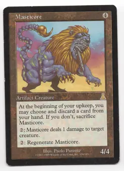 MTG: Magic Urza's Destiny - Masticore *Light Play* - Image 1