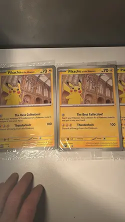 Pokemon x Natural History Museum Promo - Pikachu At The Museum JUMBO Set Of 4 - Image 2