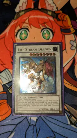 YuGiOh! | Life Stream Dragon | EXVC-EN038 Ultimate Rare | 1st Ed. MP - Image 2