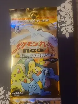 Pokemon Japanese Neo Genesis Booster Pack Card Game/ SEALED - Image 1