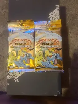 Pokemon Japanese Neo Genesis Booster Pack Card Game/ SEALED - Image 2