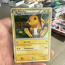 Pokemon Raichu & Pikachu Card Lot - 2010, 2004 (10/123, HGSS03, 6/10) - Image 1