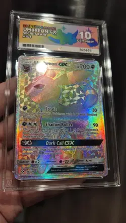 Pokemon Umbreon GX TCG Sun & Moon Holo Card 154/149 Ace 10 Perfect Subgrades - Image 2