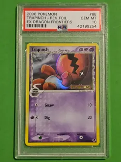 Pokemon TCG - Trapinch 68/101 Reverse Holo Dragon Frontiers PSA 10 - Image 1