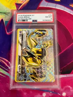 Lugia Break 79/124 Fates Collide PSA Graded 8 English Pokemon TCG - Image 1