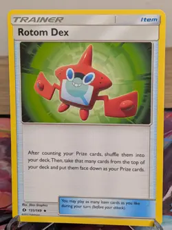 ROTOM DEX 131/149 UNCOMMON SUN & MOON POKEMON MP - Image 1