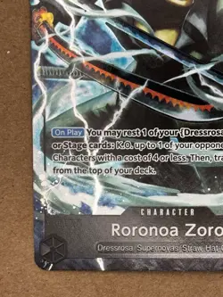 Roronoa Zoro OP10-095 One Piece CCG Rare Alt Art Holo English - Image 4