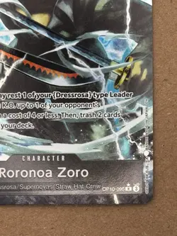 Roronoa Zoro OP10-095 One Piece CCG Rare Alt Art Holo English - Image 5