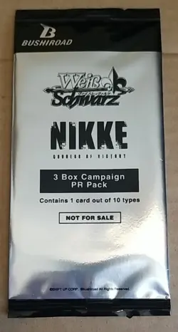 Weiss Schwarz Nikke Goddess of Victory PR Promo Booster Pack Sealed English - Image 1