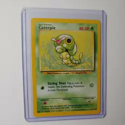 4th Print Base Set Pokemon Card 45/102 Caterpie Common Near Mint Vintage Pokemon - Image 1