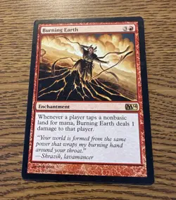Burning Earth 130 Rare Magic 2014 (M14) MTG MAGIC THE GATHERING LP - Image 1