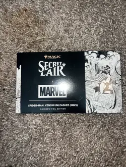 Venom Unleashed (Inks), Rainbow Foil, Sealed MTG Marvel’s Spider-Man Secret Lair - Image 1