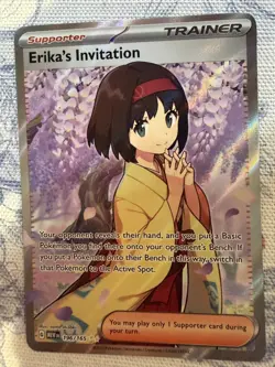 Pokemon TCG Erika's Invitation 196/165 Sv: Scarlet & Violet 151 Ultra Rare - Image 1
