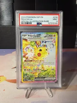 Pokemon Pikachu EX Surging Sparks Special Illustration #238 PSA 9 - Image 1