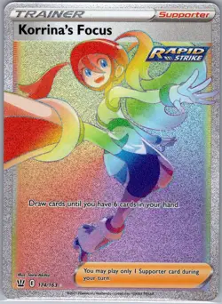 Korrina's Focus (Secret) 174/163 SWSH05: Battle Styles - Pokemon Card - NM - Image 1