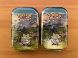 Pokemon TCG Mega Evolution Ascended Heroes Mini Tin Togepi & Totodile x2 - Image 1