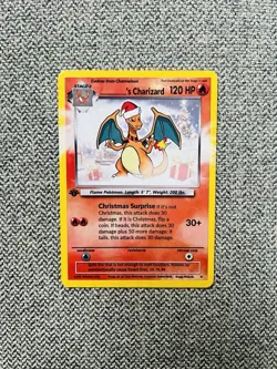 Charizard Santa Claus Christmas Promo Fun Card Pokemon - Image 1