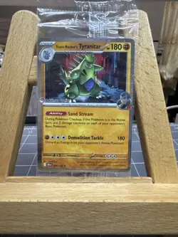 Team Rocket's Tyranitar (Pokemon Center Exclusive) 096/182 NM SEALED - Image 1