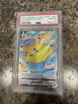Pokemon Flying Pikachu VMAX Full Art Ultra Rare Holo Celebrations 007/025 PSA 10 - Image 1