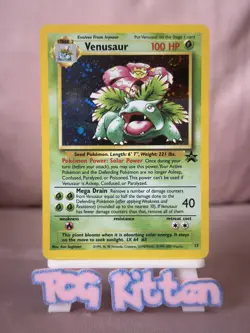 Venusaur #13 Holo WOTC Black Star Promos Pokemon - SWIRL - VLP - TCGKITTEN - Image 1