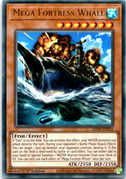 Mega Fortress Whale - LED9-EN016 - Ultra Rare - 1st Edition Yugioh - Image 1