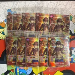 One Piece Treasure Booster Set Monkey.D.Luffy ST10-006 SR Promo-Lot of 10 Sealed - Image 1