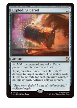 Exploding Barrel Teenage Mutant Ninja Turtles MTG - Image 1