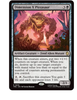 Dimension X Pizzasaur Teenage Mutant Ninja Turtles MTG - Image 1