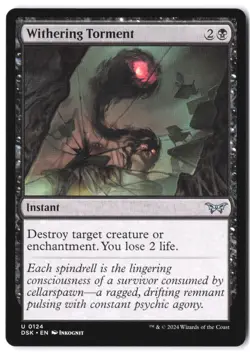 Withering Torment #124 Duskmourn: House of Horror NM - Image 1