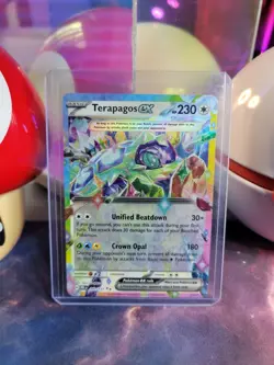 Terapagos Ex 92/131 Pokemon TCG S&V Prismatic Evolutions Double Rare Holo NM - Image 1
