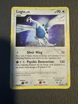 Lugia 14/132 MP Holo Rare - HOLO Secret Wonders Pokemon Card -HP/DMG - Image 2