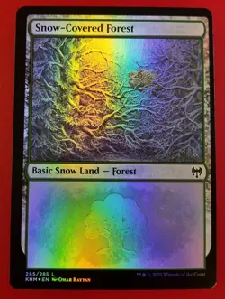 1x Snow-Covered Forest | FOIL 285/285 | Kaldheim | MTG Magic Cards - Image 1