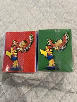 Pokemon Luigi x Pikachu Mario x Pikachu Deck Boxes UNOPENED/SEALED - NO CARDS - Image 3