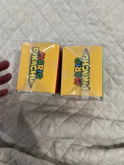 Pokemon Luigi x Pikachu Mario x Pikachu Deck Boxes UNOPENED/SEALED - NO CARDS - Image 5