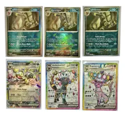 Pokemon Prismatic Evolutions Umbreon 059/131 Master Ball, Espeon 175 Promo Card - Image 1