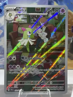 Pokemon TCG Kirlia Scarlet & Violet Base Set Illustration Rare Card 212/198 - NM - Image 1