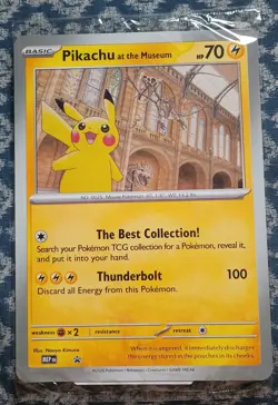 Pokemon Card Pikachu at the Museum Jumbo Promo - Image 1