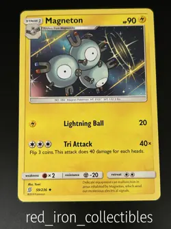 Magneton 59/236 Uncommon Unified Minds Sun & Moon Pokemon Card 2019 - Image 1