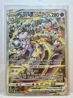 Pokemon Mewtwo VSTAR Full Art GG44/GG70 & Charizard VStar SWSH262 UPC Promo Card - Image 3