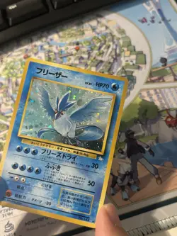 Pokemon Articuno 2 Card Holo Set Legendary Collection #2, Japanese Fossil 143 LP - Image 3