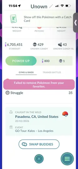 Pokemon Go Shiny Unown Z - Image 2