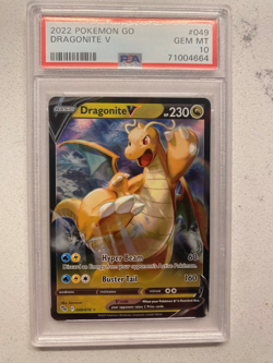 PSA 10 - Dragonite V 049/078 Pokemon GO Holo PSA10 - Image 1