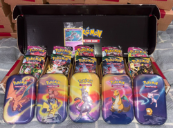 Pokemon Kanto Power Mini Tin 5 Pack Amazon - Evolving Skies and Fusion Strike - Image 1