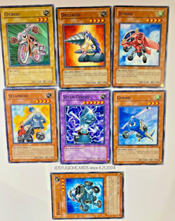 YuGiOh Steam Gyroid - 7 card set 1st Edition CRV-EN033 MINT/NEAR MINT - Image 1
