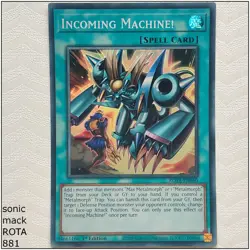 Incoming Machine! - ROTA-EN050 - Super Rare 1st Edition Yugioh - Image 1