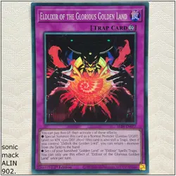 Eldlixir of the Glorious Golden Land - ALIN-EN077 - Super Rare 1st Edit Yugioh - Image 1