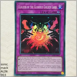 Eldlixir of the Glorious Golden Land - ALIN-EN077 - Super Rare 1st Edit Yugioh - Image 1