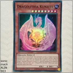 Dragolithia Kunzite - ALIN-EN100 - Super Rare 1st Edition Yugioh - Image 1